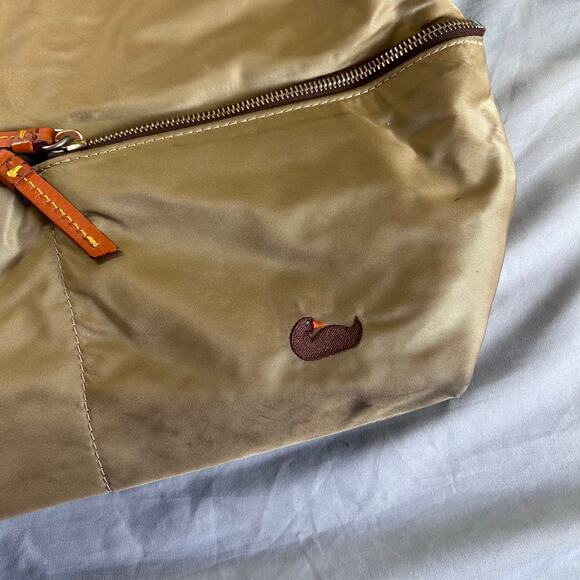 Dooney & Bourke Nylon Large Pocket Satchel with Leather Trim - Picture 2 of 9